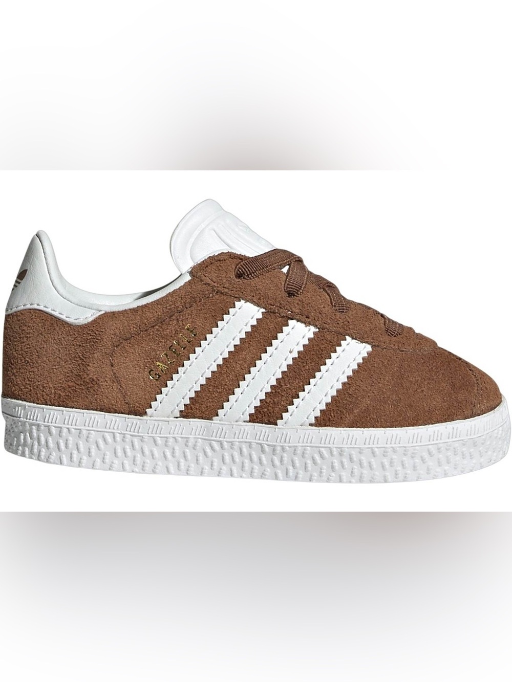 adidas Kids Gazelle Suede Sneakers - Brown & White